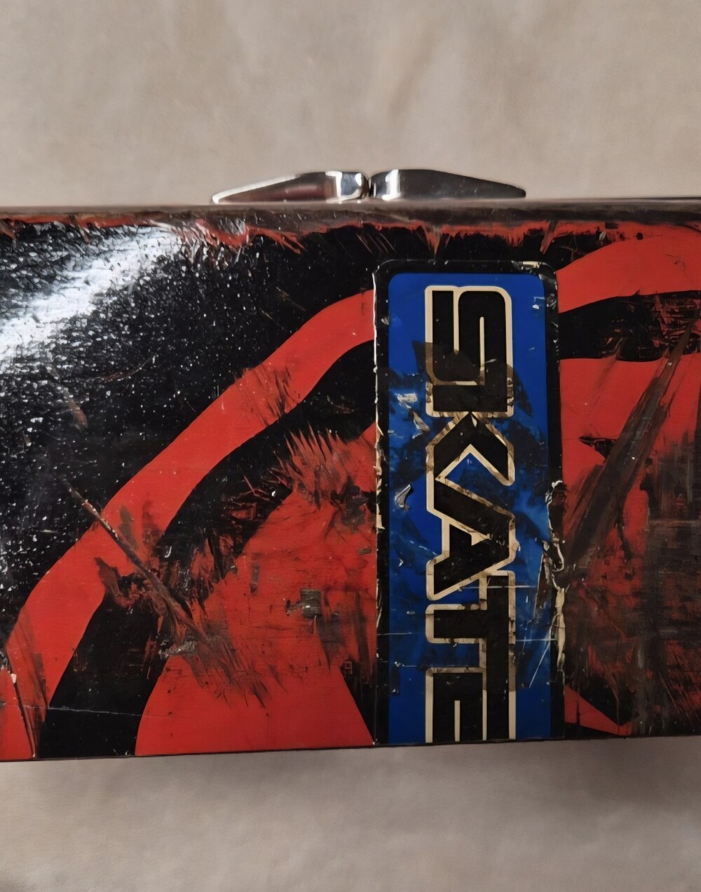 Vintage Recycled Skateboard Clutch by Becky Hickey